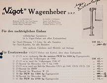 12142 019 VIGOT-Wagenheber 1954